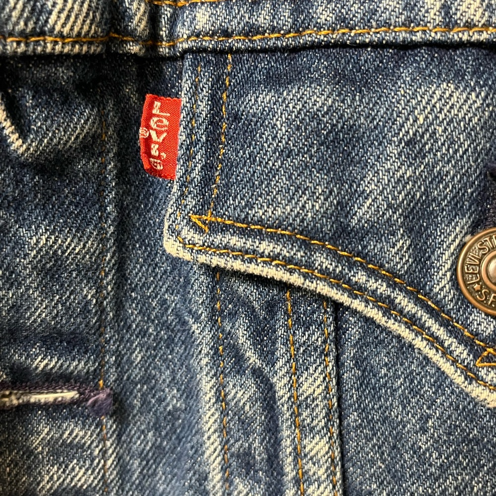 Levi's Blue Denim Trucker Vintage 1990’s Jacket - Picture 3 of 9